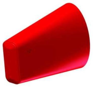 Ersatzstulpe aus rot beschichtetem Leder